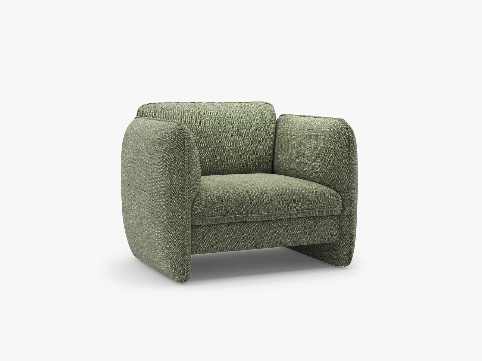 Micadoni Georgia Armsessel Chenille Silencio Grün