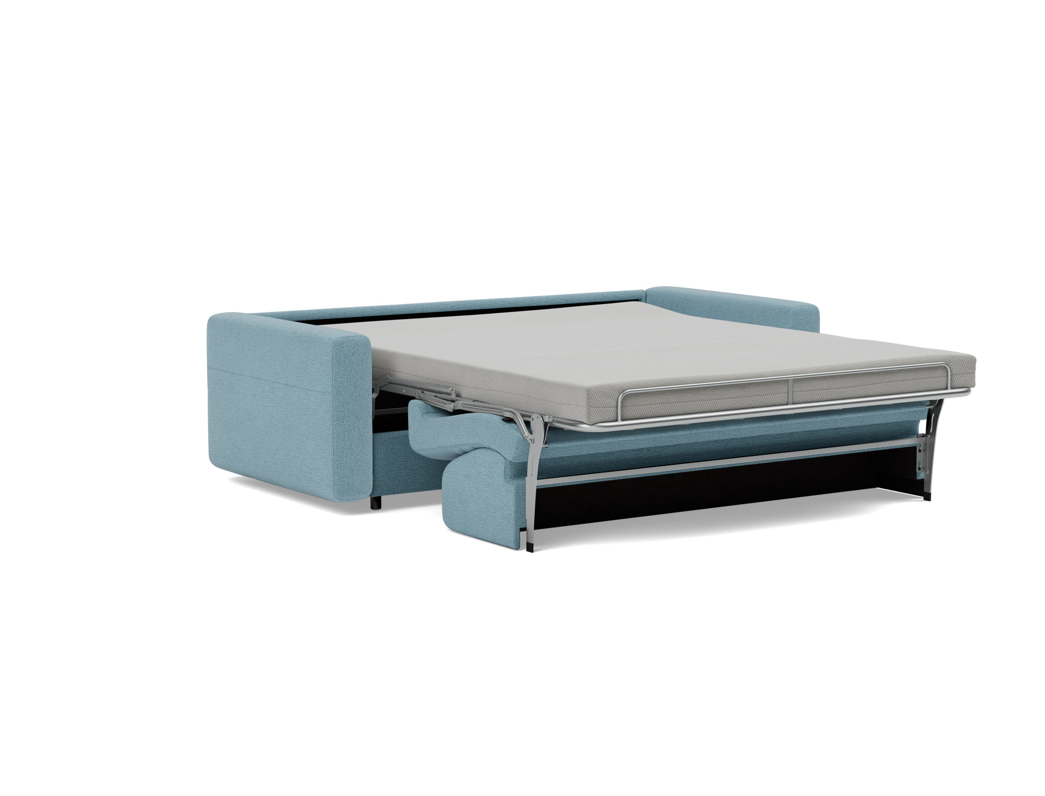 Schlafsofa Killian mit Taschenfederkernmatratze 160 Flachgewebe Mixed Dance 525-Light-Blue