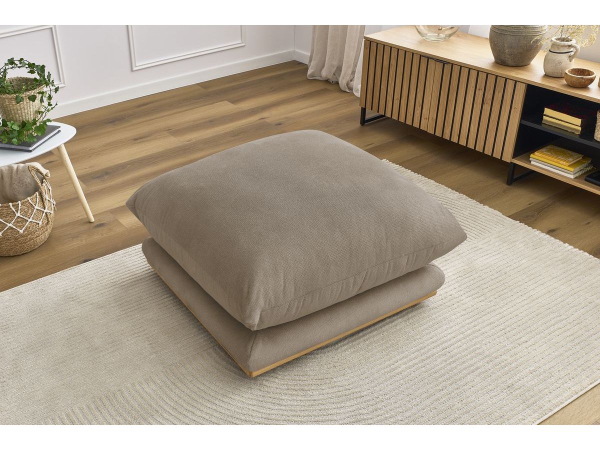 Bobochic Ernest Pouf Stoff Taupe