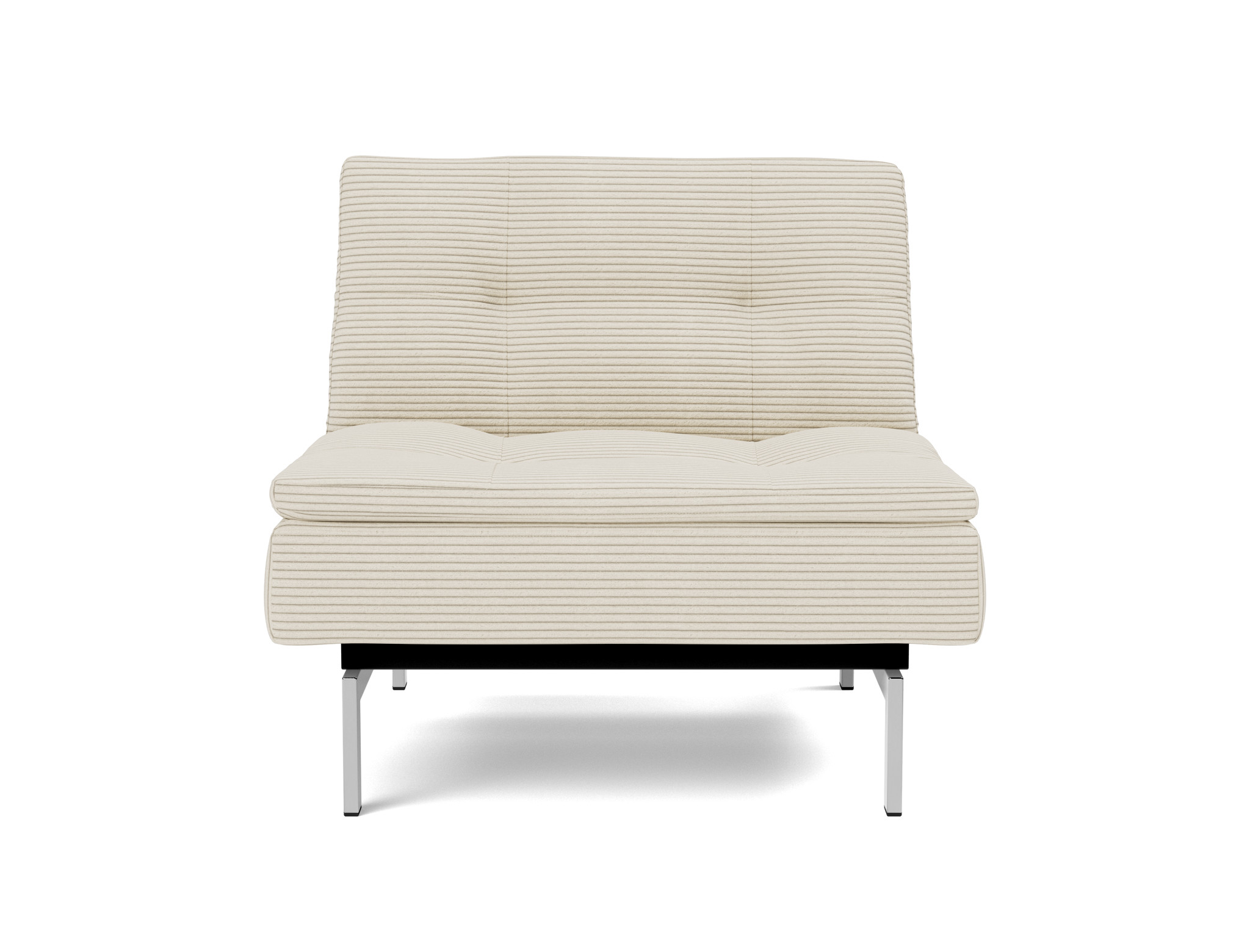 Sessel Dublexo Kord Corduroy 594-Ivory Beine Chrom