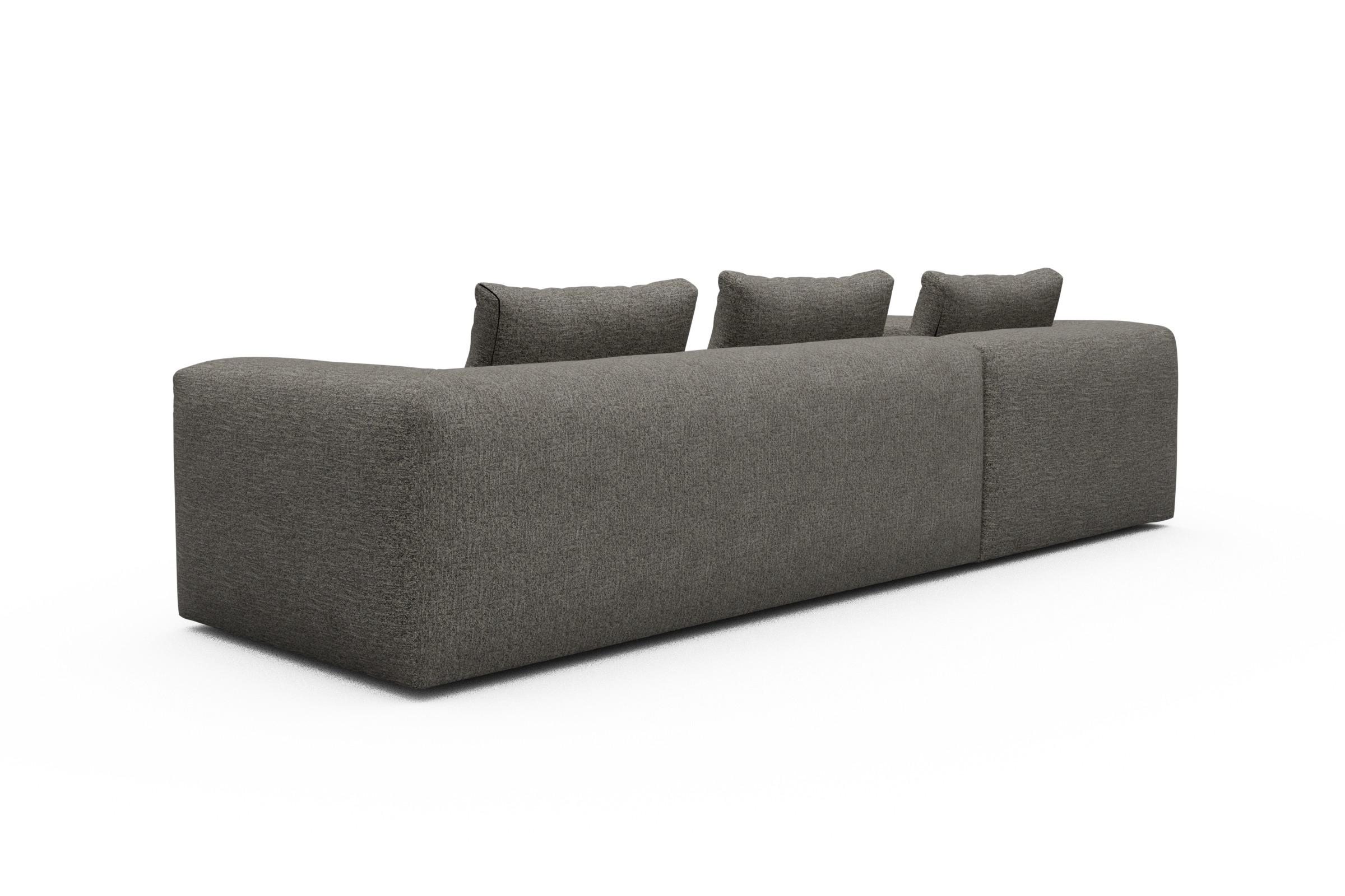 Ecksofa Fred Relax-Ecke links mit 2,5-Sitzer Carreno-Sepie-Brown