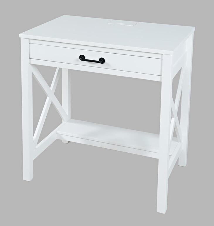 Livin Hill Set Avola: Schreibtisch 76 cm + Stuhl Weiß