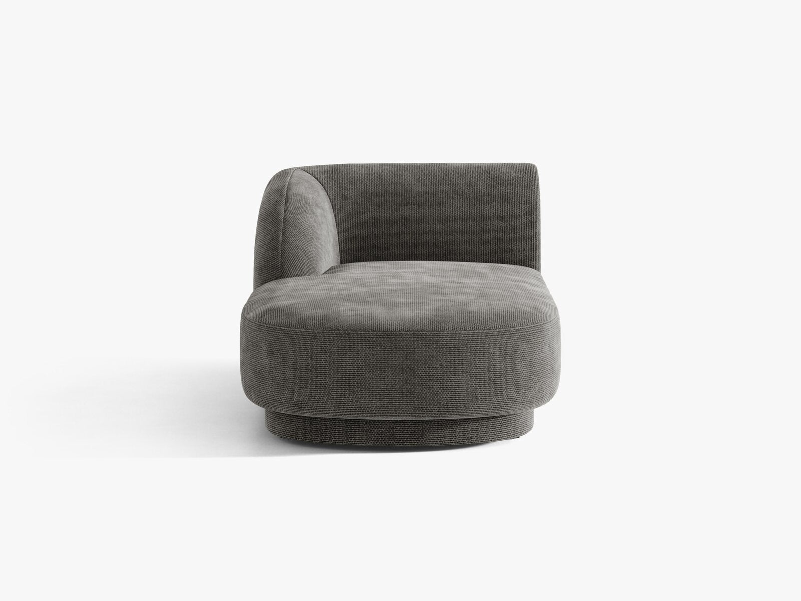 Micadoni Modul Miley 2-Sitzer Links Chenille Haga Grau