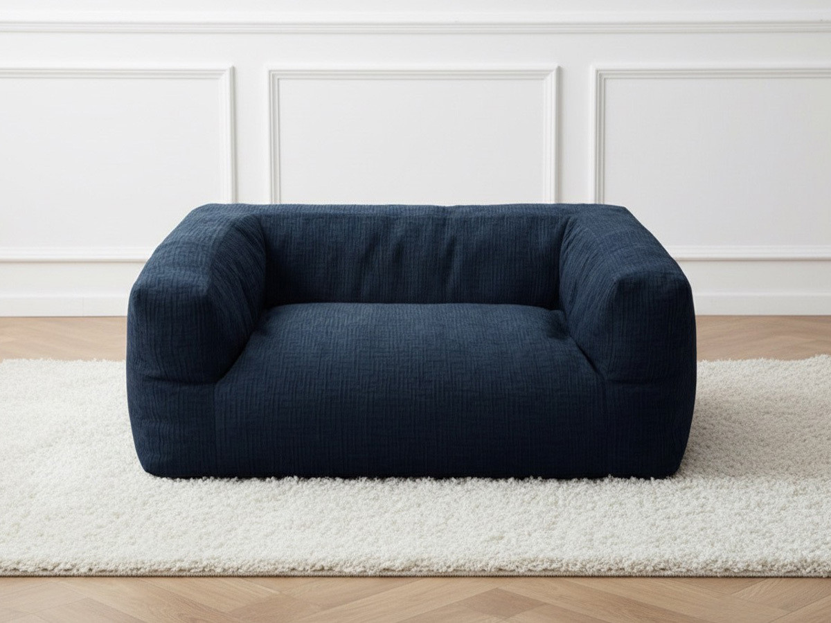 Bobochic Salto Hundekorb Strukturstoff Dunkelblau, Größe XXL (140 cm)