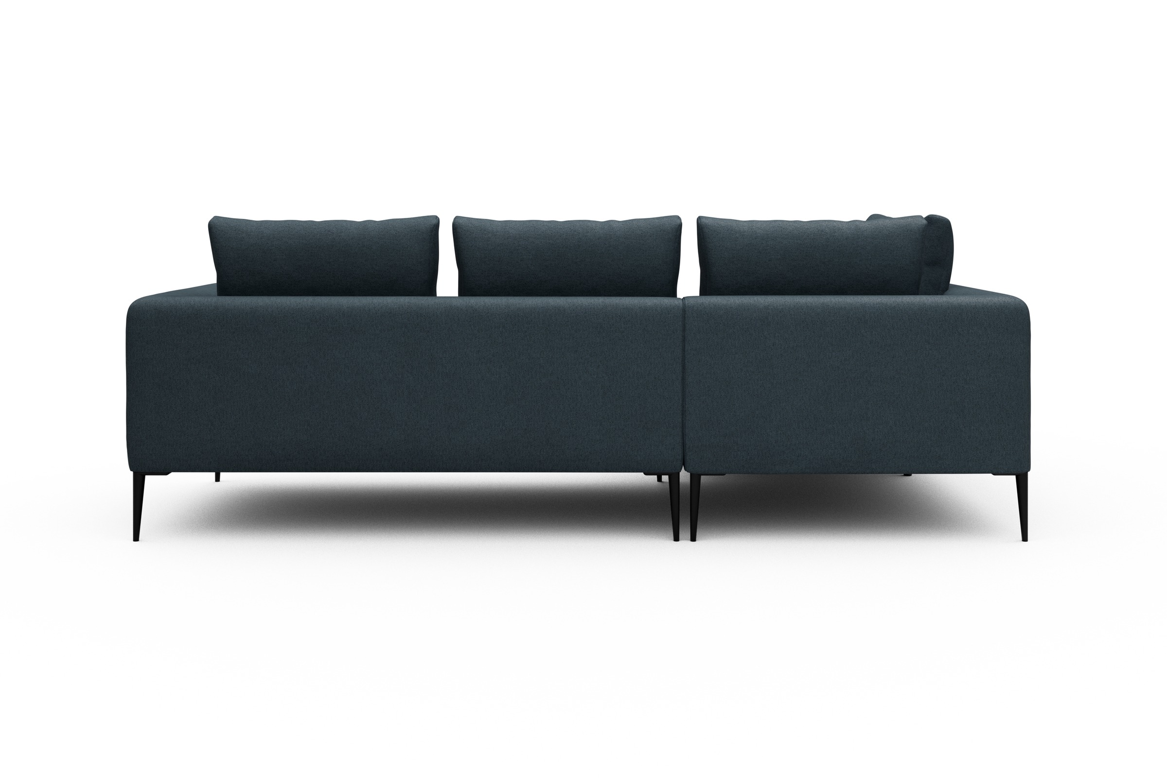 Ecksofa Paul Relax-Ecke links mit 2-Sitzer Denari-Royal-Blue
