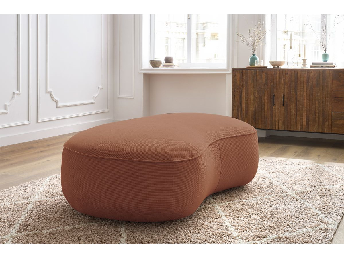 Bobochic Saint-germain Pouf Strukturstoff Orange