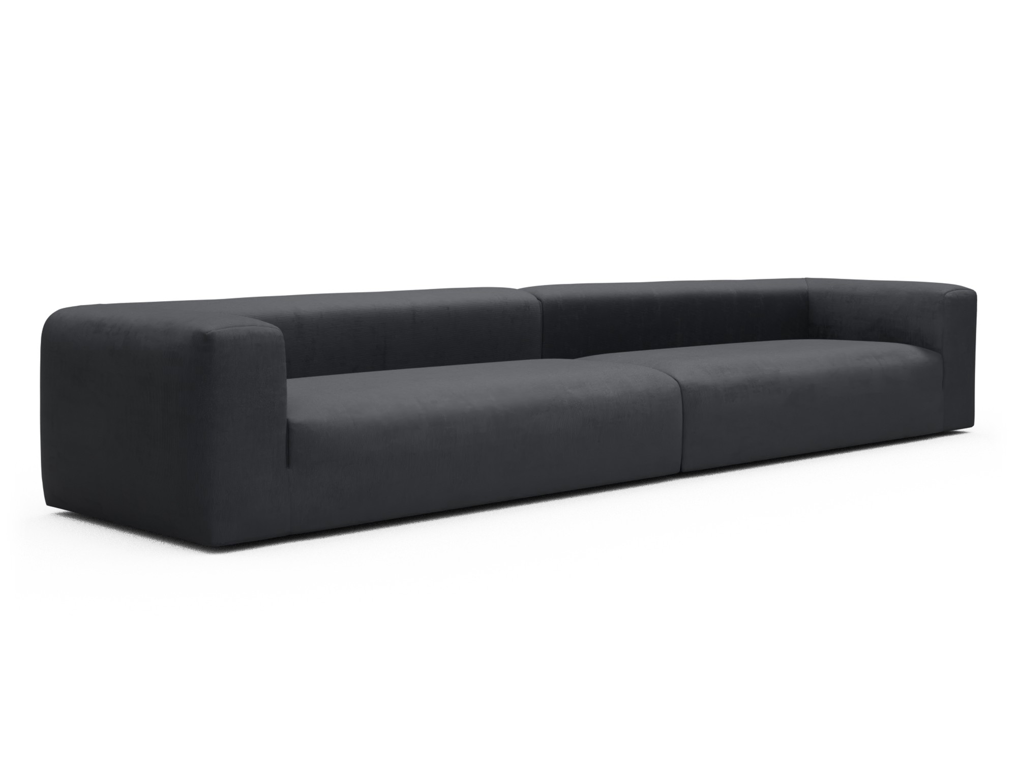 Skandi Home Modulares XXL Sofa Fred 5-Sitzer Cordufine-Slate-Grey moebelfaktor