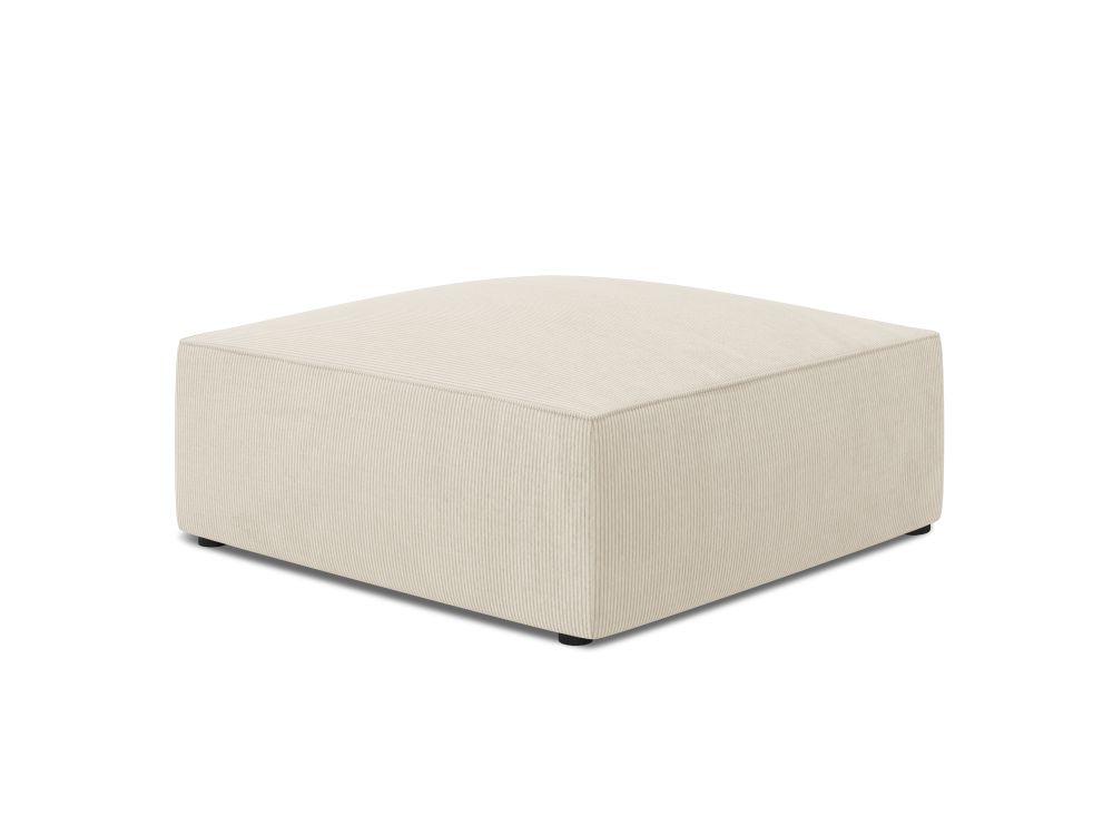 Cosmopolitan Design Pouf Siena Kord Scala Helles Beige