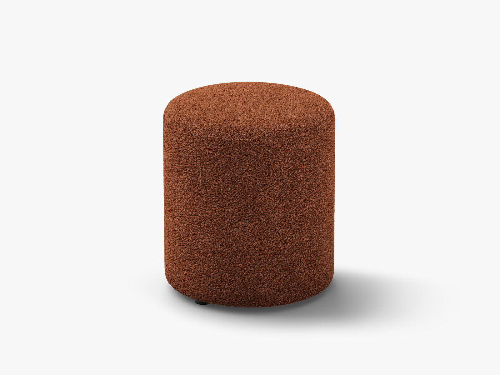 Micadoni Pouf Dia 40cm Boucle Rolf Ziegel