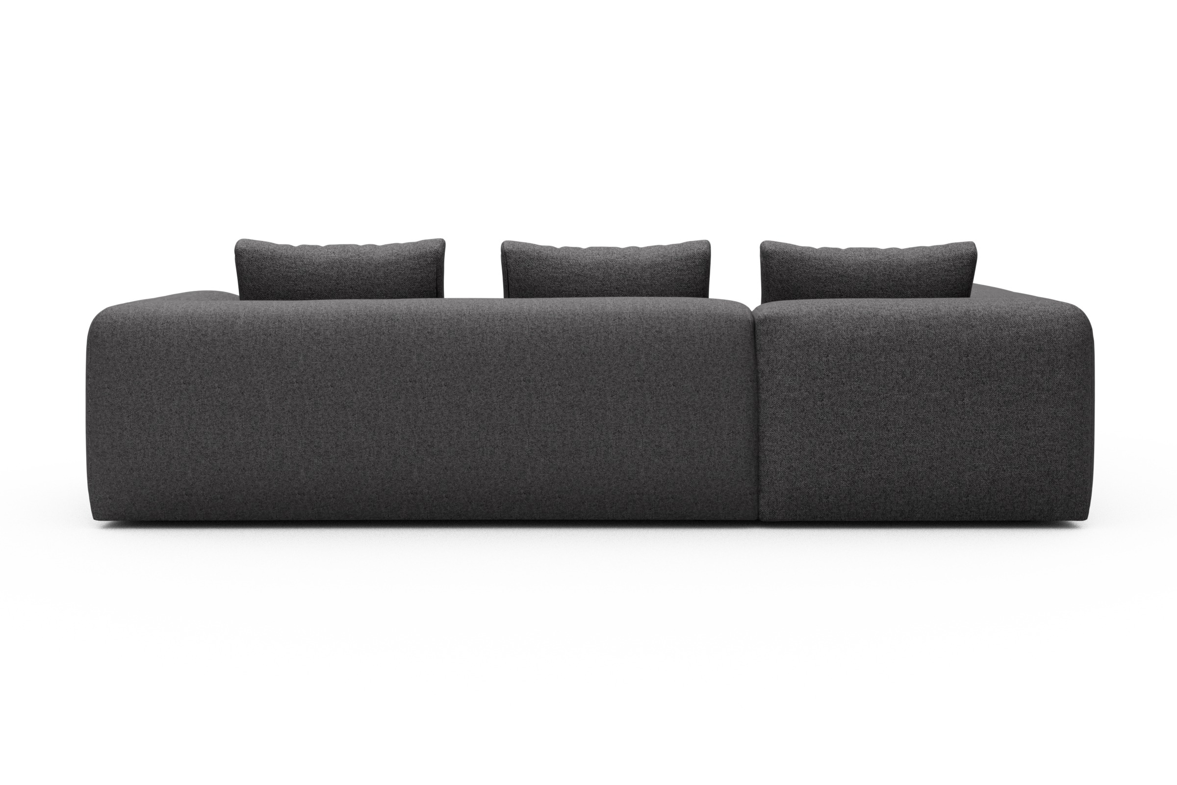 Ecksofa Fred 2x 2,5-Sitzer links offen Sama-Antracite