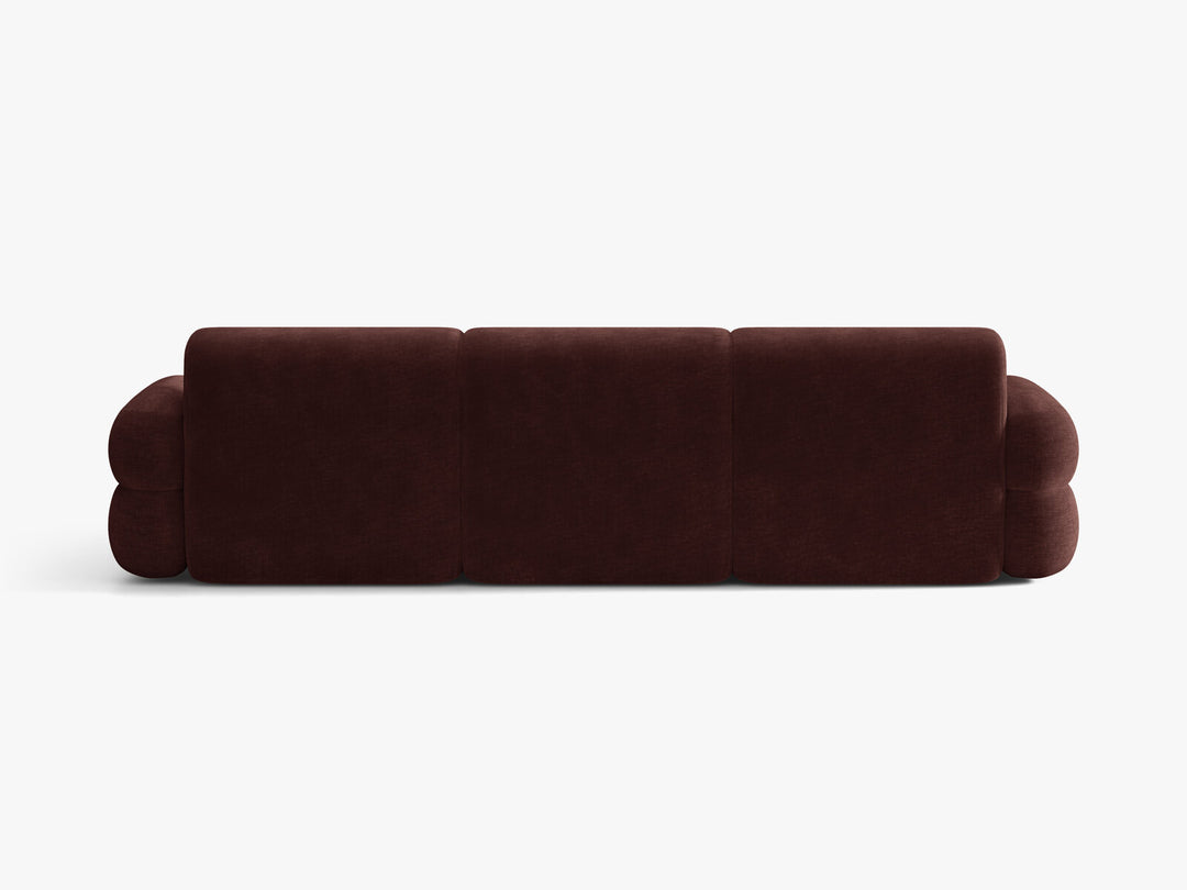 Micadoni Neo Ecksofa 4-Sitzer Rechts Chenille Golden Kirschbaum