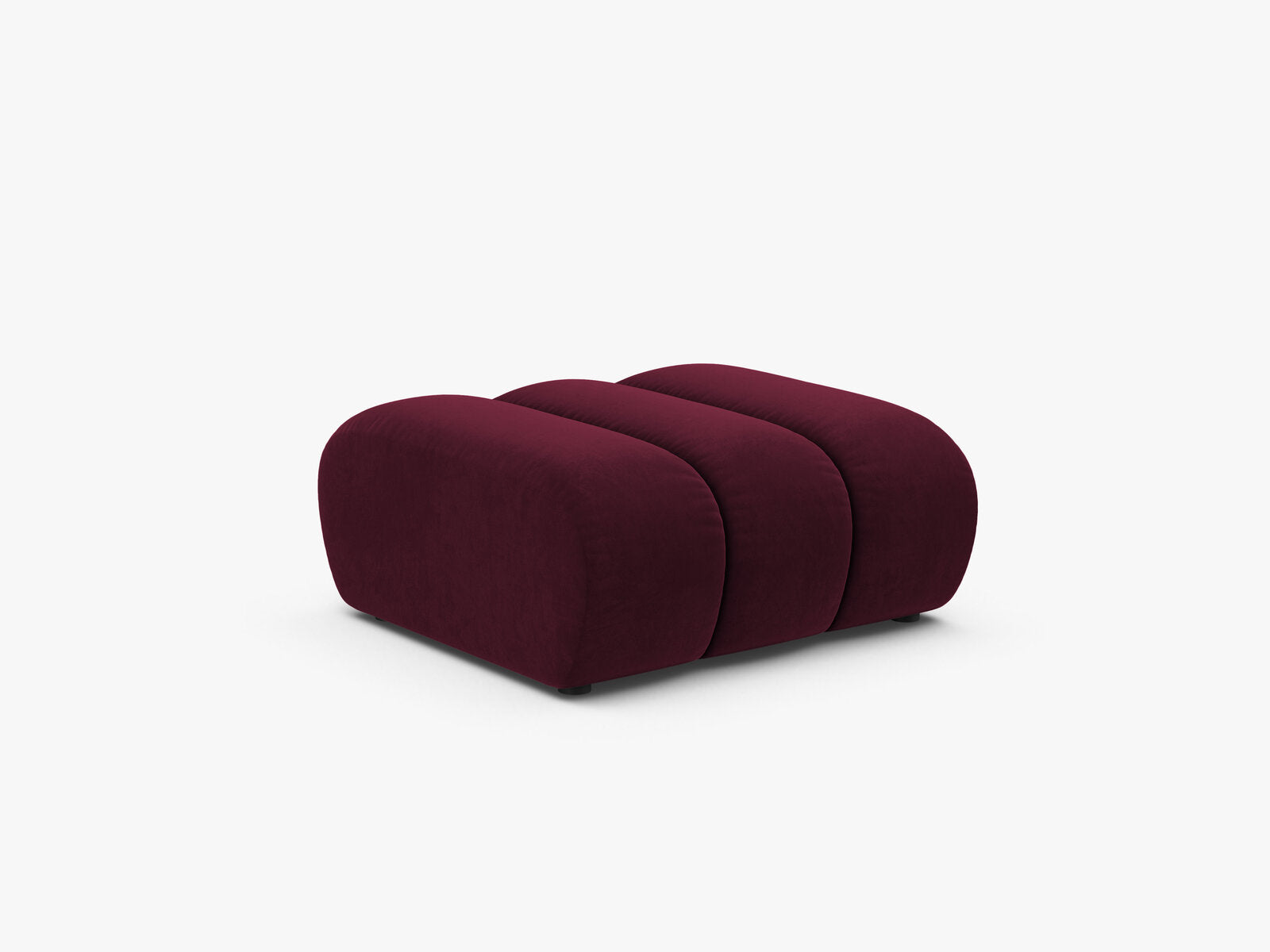 Micadoni Hocker Lupine Samt Venus Burgunder