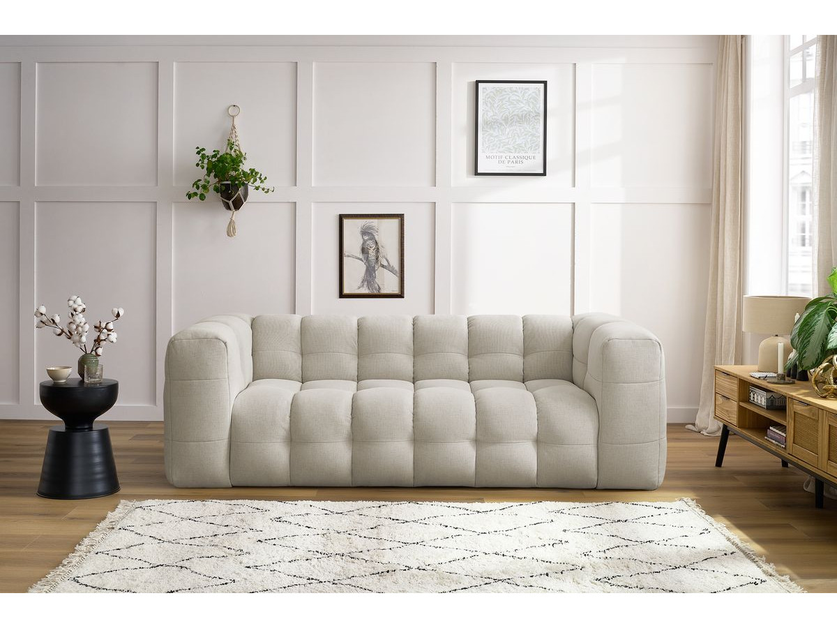 Bobochic Cloud Sofa 3-Sitzer Stoff Beige