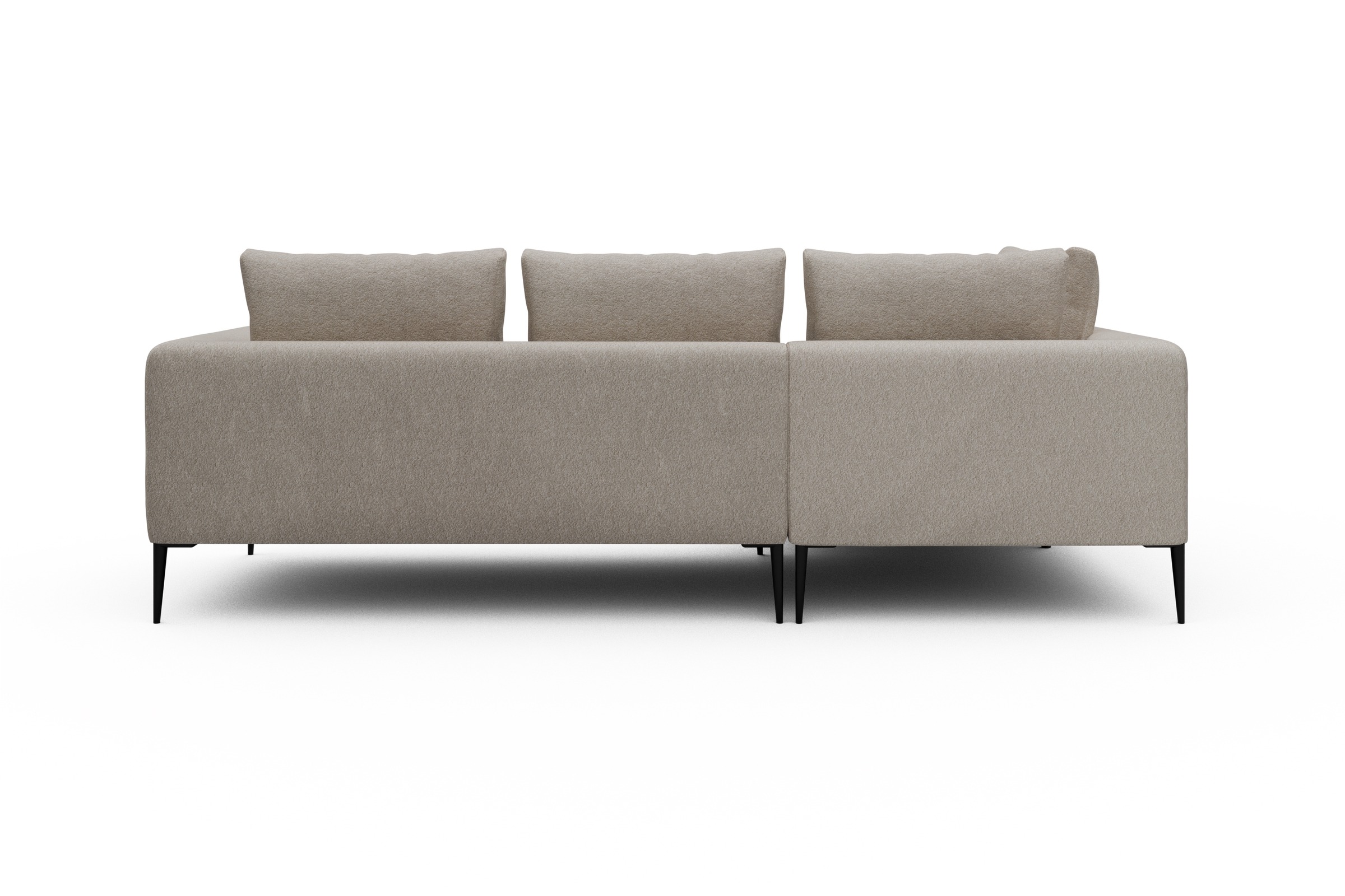 Ecksofa Paul Relax-Ecke links mit 2-Sitzer Aivi-Lace-Beige