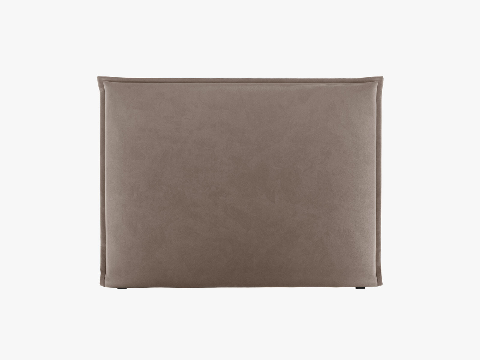 Micadoni Monica Samtiger Kopfteil 140 cm (H 120 cm) Samt Paris Warmes Grau 180x120
