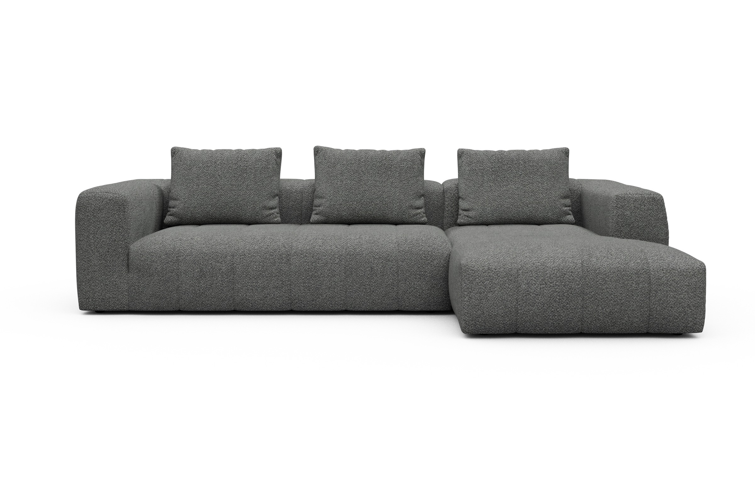 Hugo 2,5-Sitzer Armlehne links mit Chaiselongue Vanora-Warm-Grey moebelfaktor