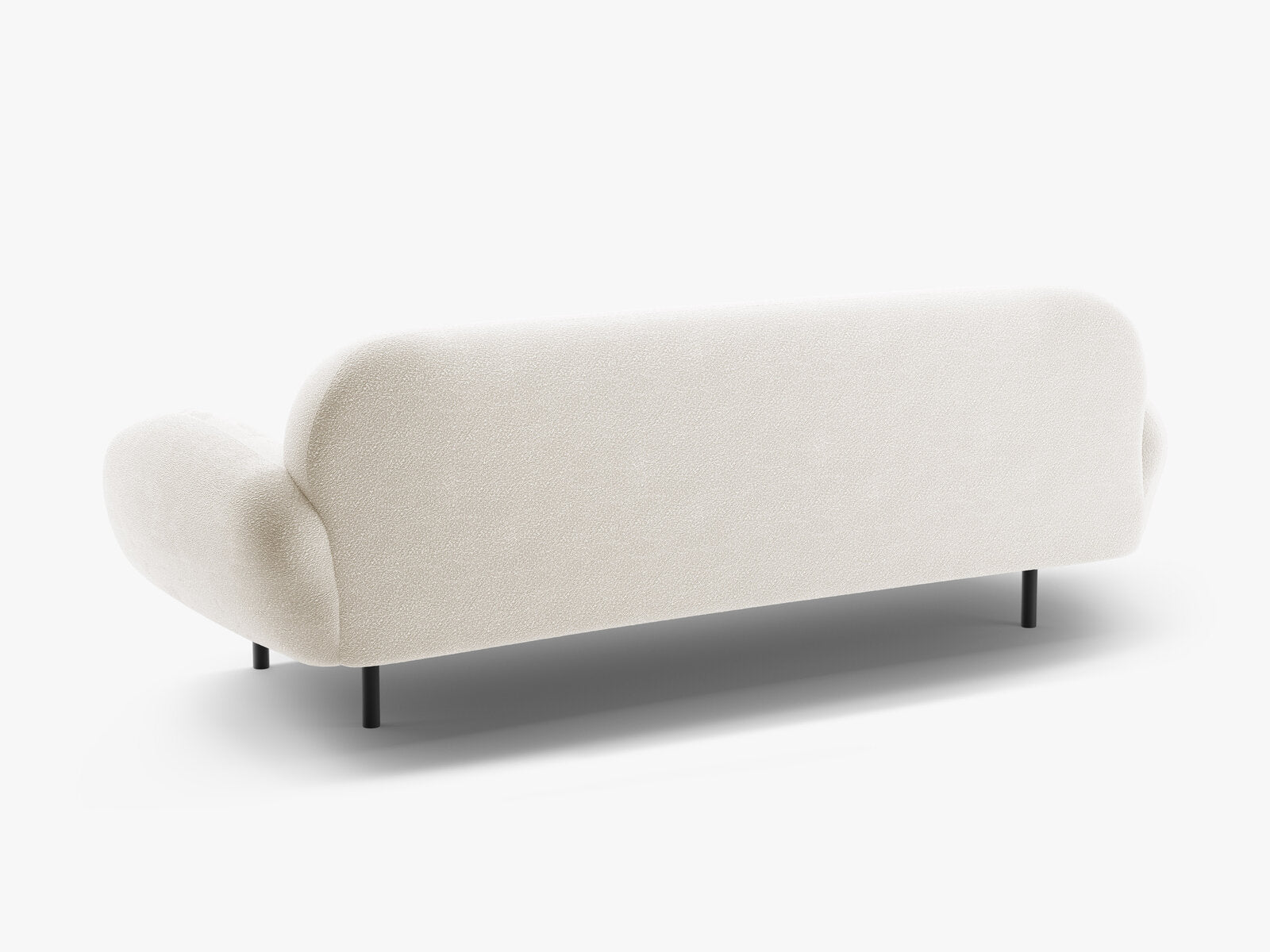 Micadoni Sofa Poppy 3-Sitzer Boucle Baloo Weiß