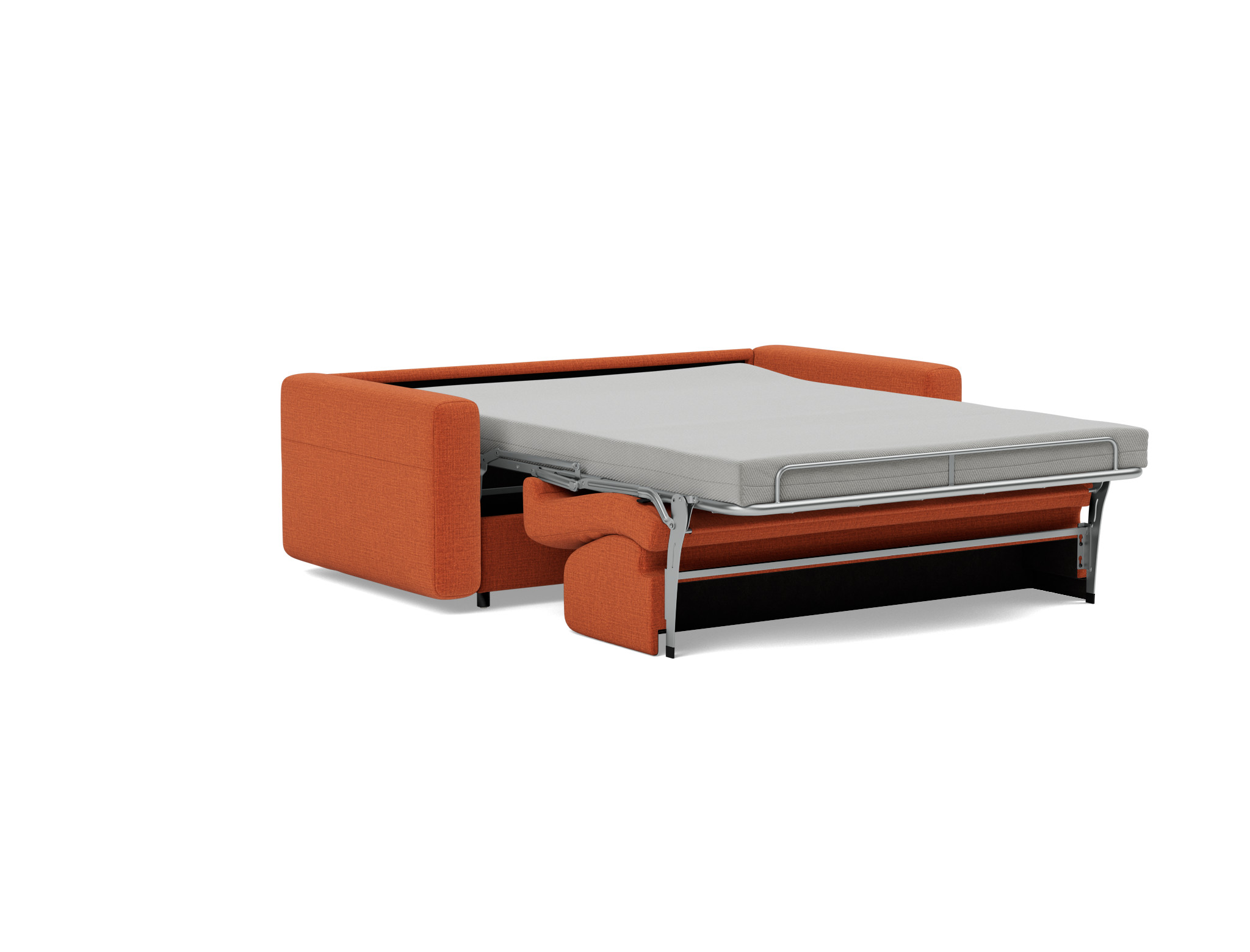 Schlafsofa Killian mit Taschenfederkernmatratze 140 Chenille Esina 412-Rust-Orange