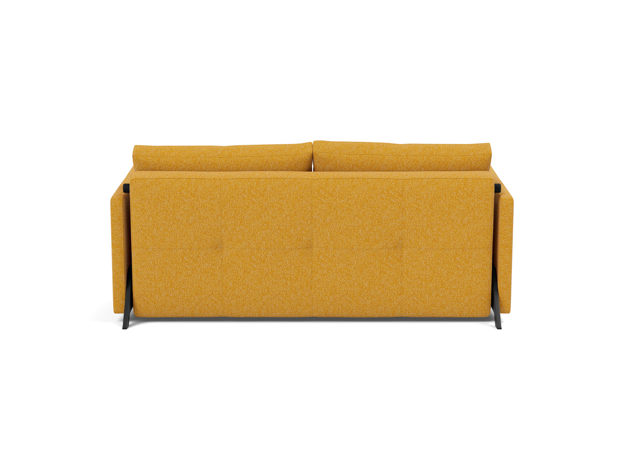 Schlafsofa Cubed mit Armlehnen 160 Boucle Skandi 536-Ochre