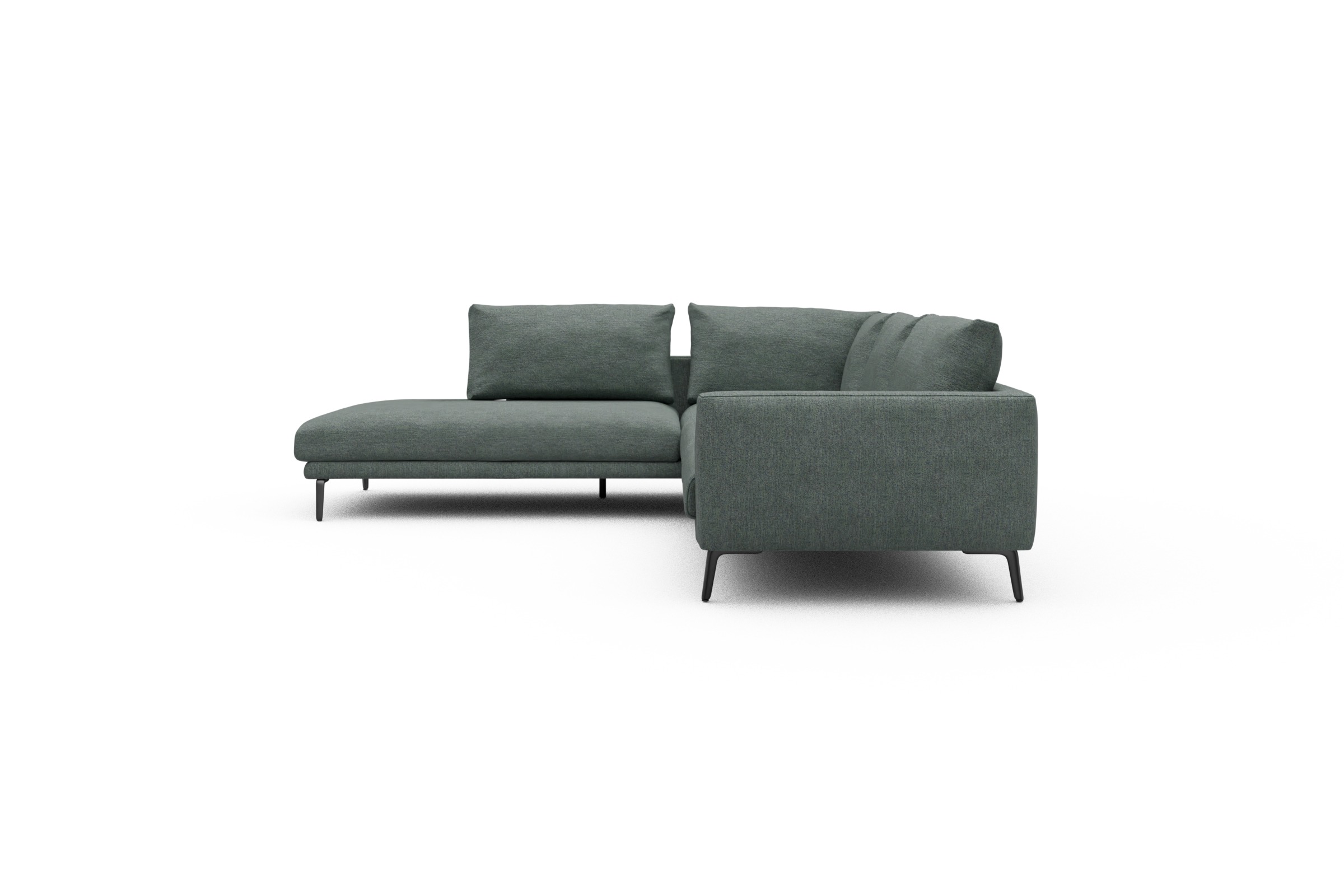 Ecksofa Karl Relax-Ecke links mit 2,5-Sitzer Carreno-Ice-Blue