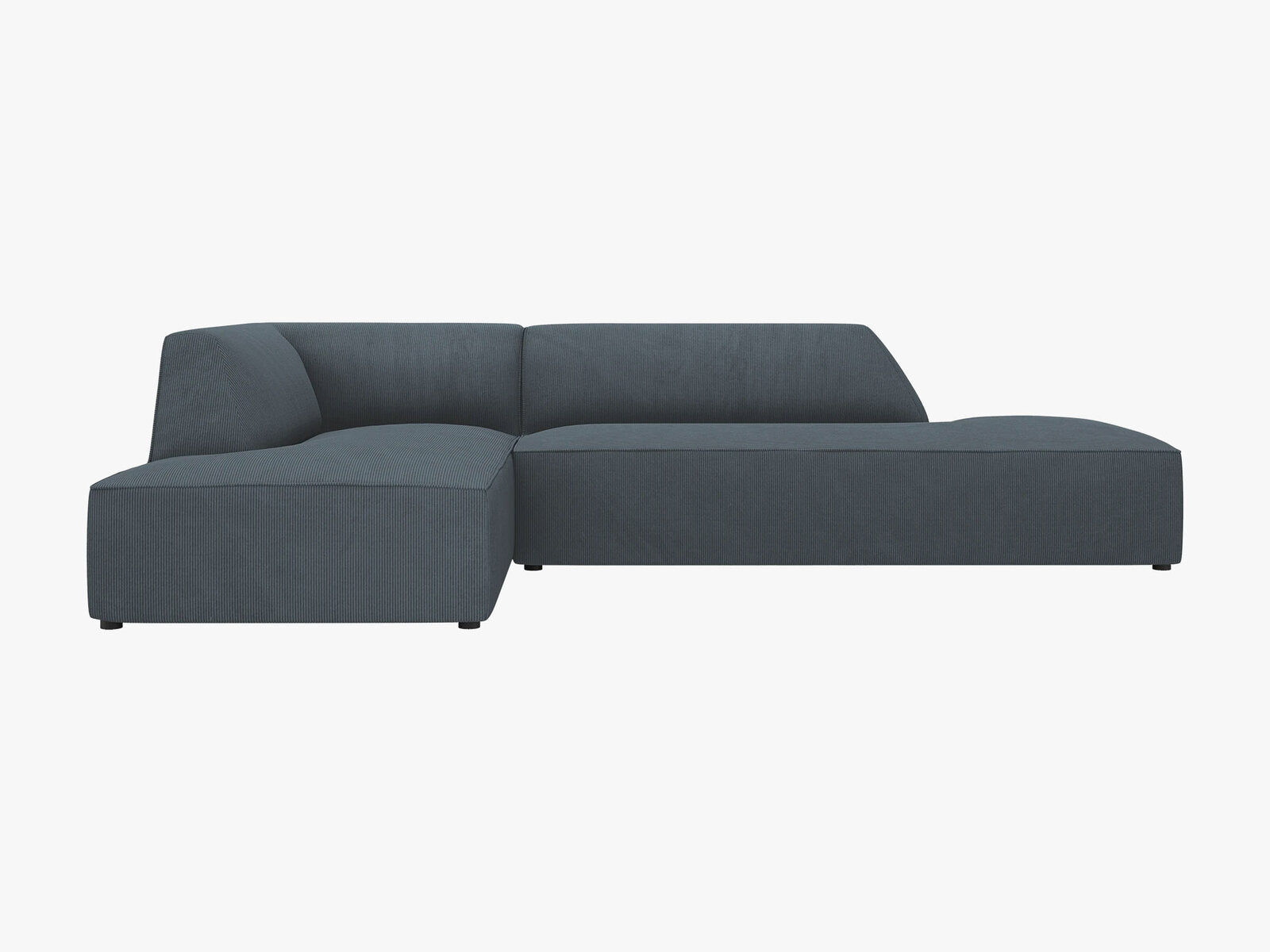 Micadoni Ecksofa Ruby 4-Sitzer Links Kord Scala Blau