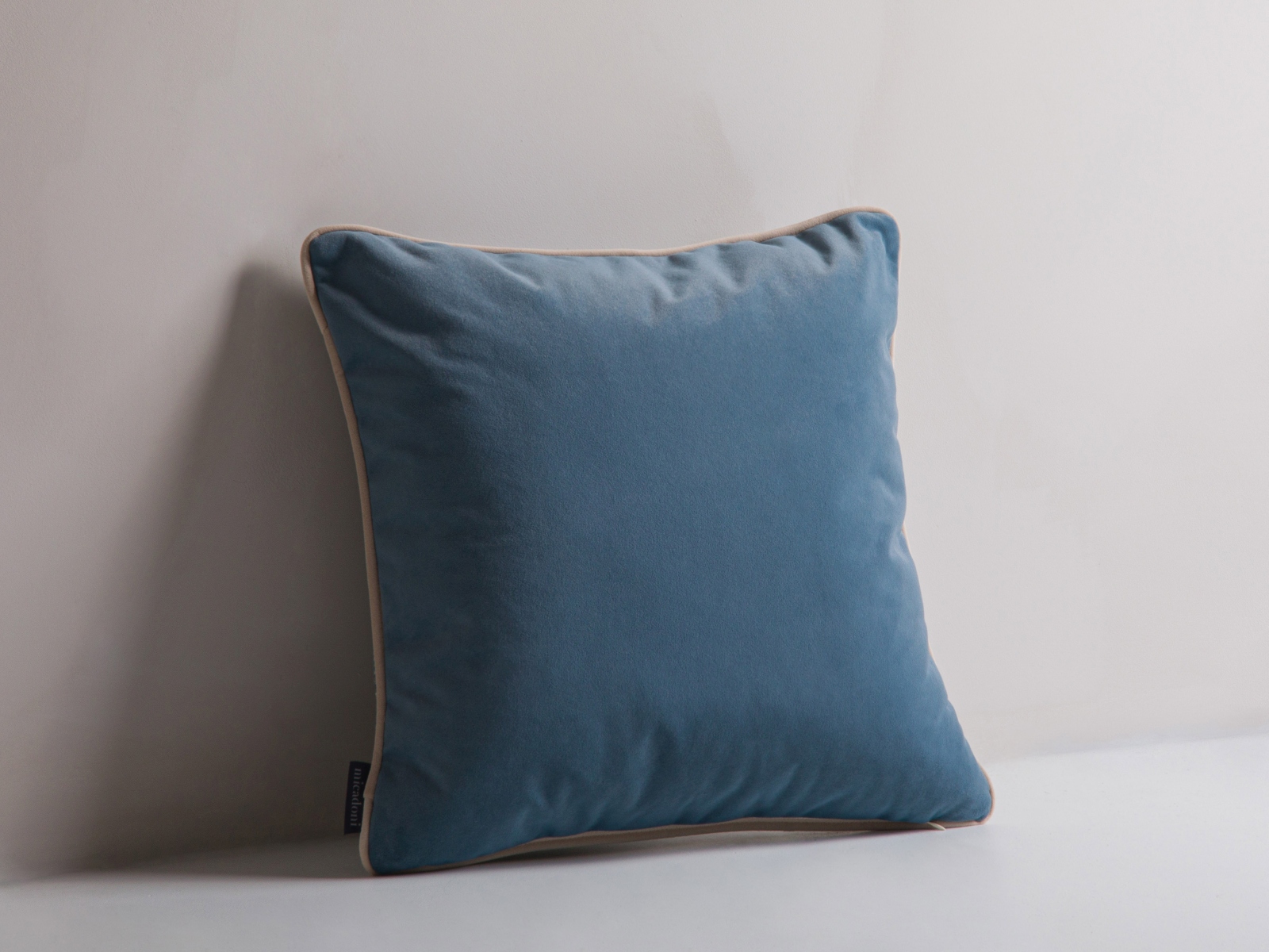 Micadoni Kissen Celine Blau Melange, Blau, Beige