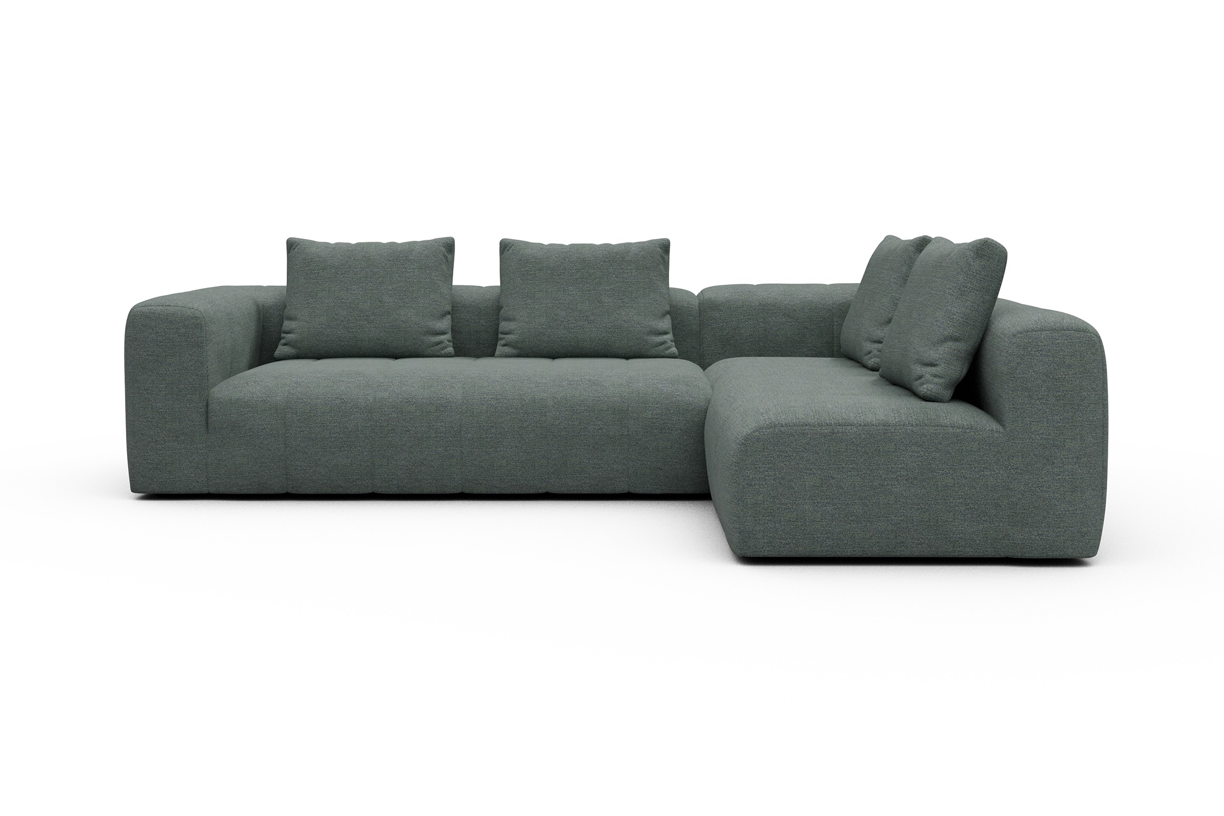 Ecksofa Hugo 2x 2,5-Sitzer Armlehne links Carreno-Ice-Blue