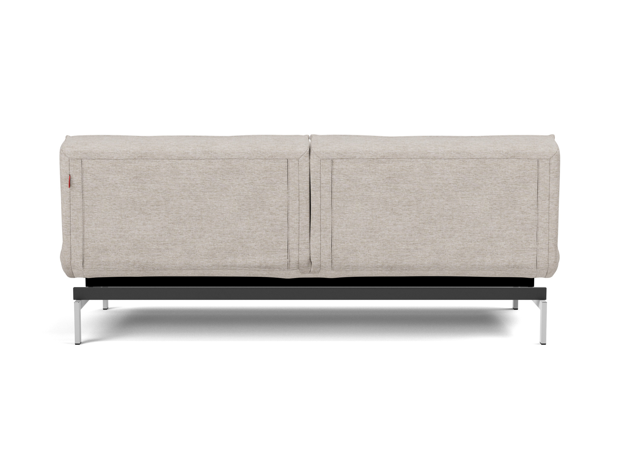 Schlafsofa Splitback Chenille Yuveno 471-Sand Beine Chrom