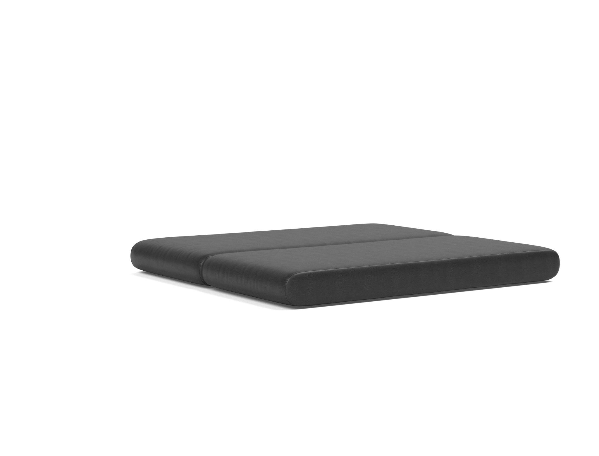 Tagesbett Circlus mit L-förmigen Armlehnen Lederoptik Faunal 550-Black