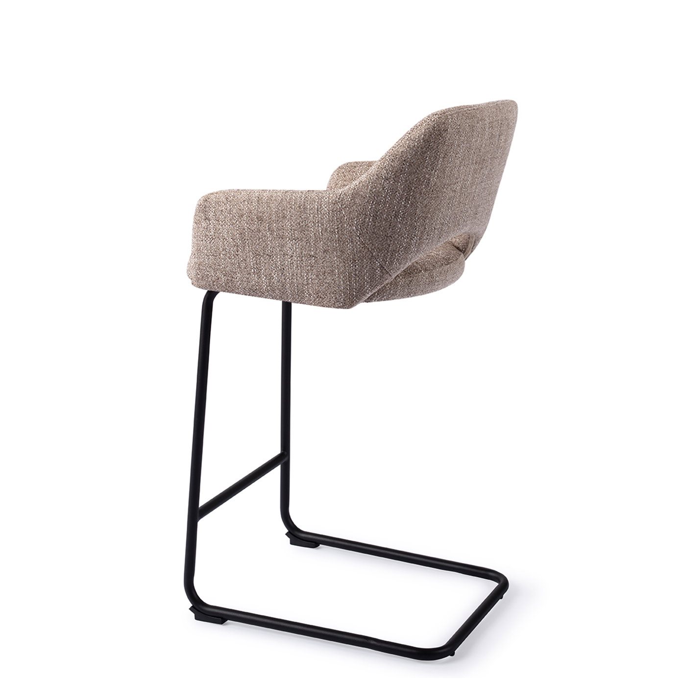 Jesper Home Barhocker Yanai Biscuit-Beach Arch Schwarz Barhöhe (75cm)