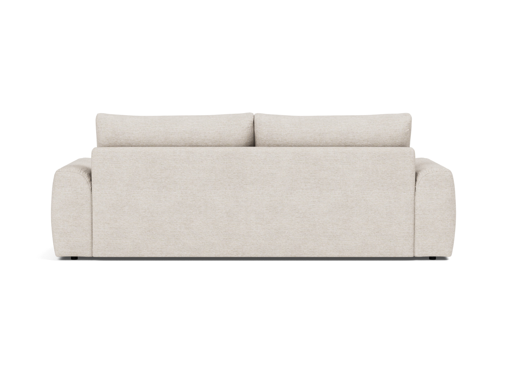 Schlafsofa Norum mit Chunky-Armlehnen Chenille Yuveno 470-Natural