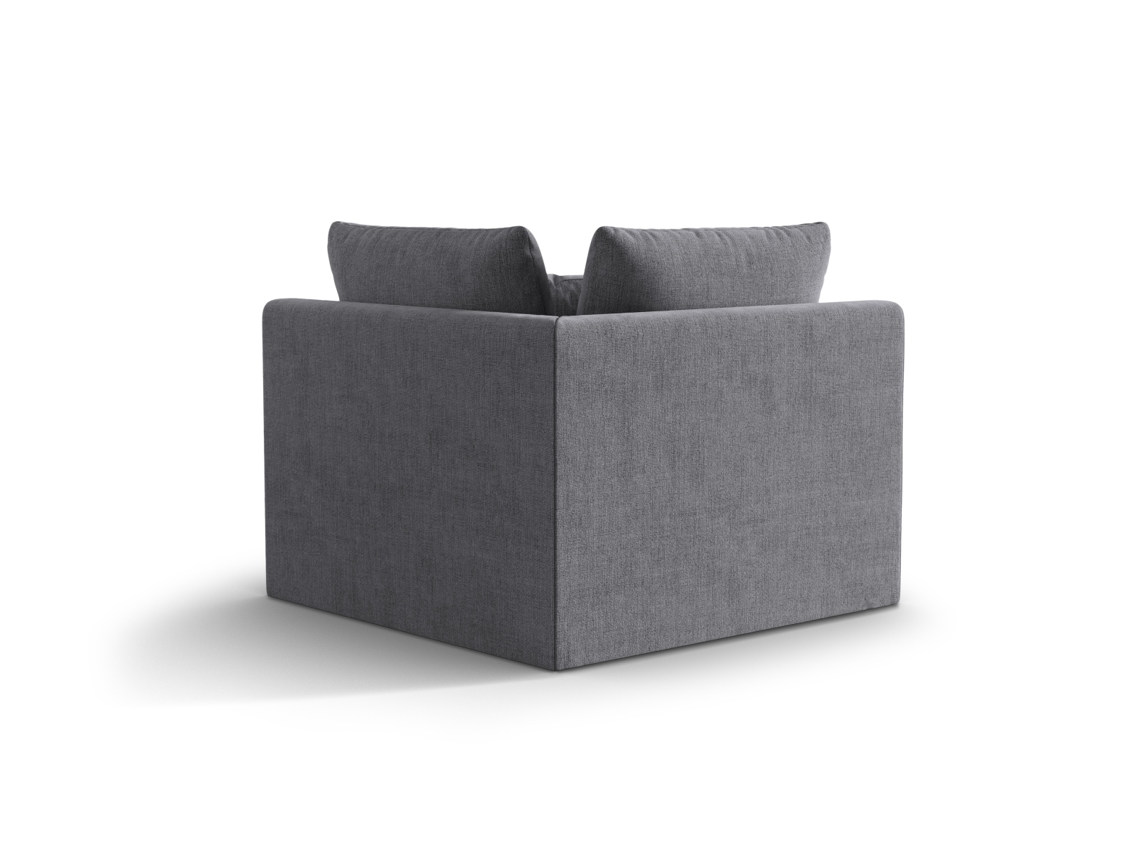 Micadoni Symmetrisches Eckmodul Bloom Strukturierter Stoff City Grau