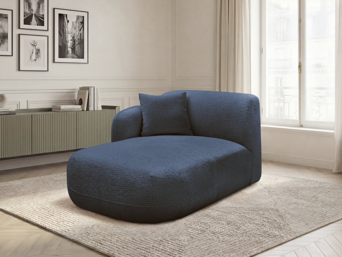 Bobochic Anda Méridienne-Modul Chenille Dunkelblau Ecke links