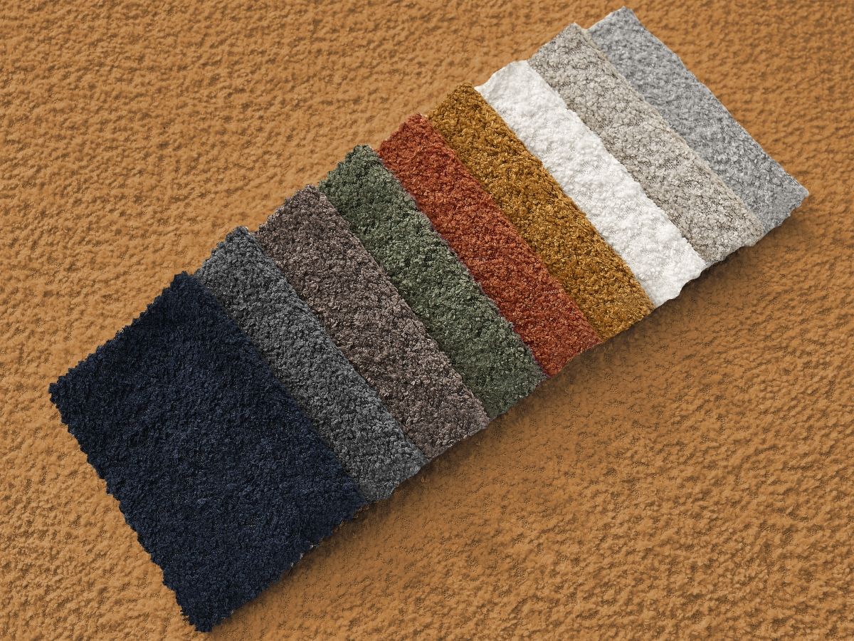 Bobochic Giorgia Sofa 3-Sitzer Bouclé-Stoff Gelb