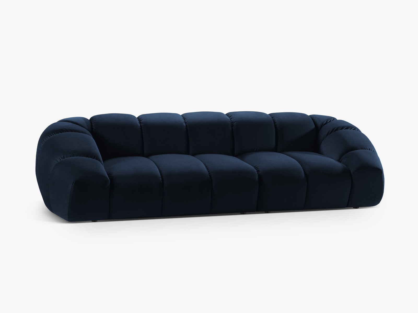 Micadoni Sofa Diana 4-Sitzer Samt Königsblau