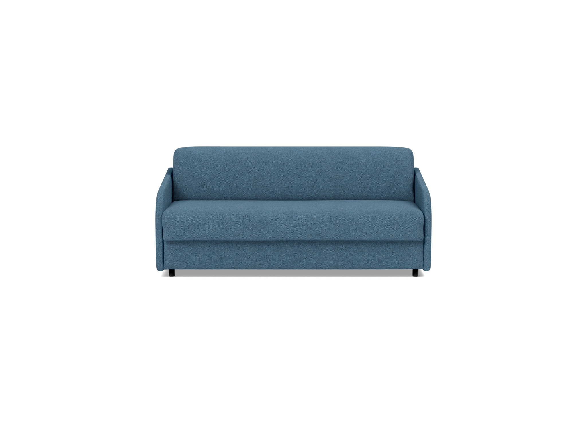 Schlafsofa Eivor mit Taschenfederkernmatratze 140 Strukturierter Stoff Weda 302-Weda-Blue