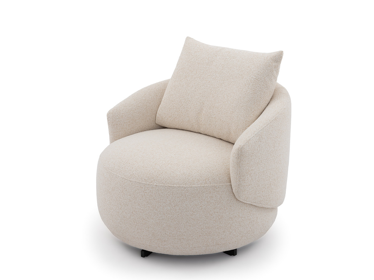 Bobochic Lexie Sessel Melange-Stoff Beige