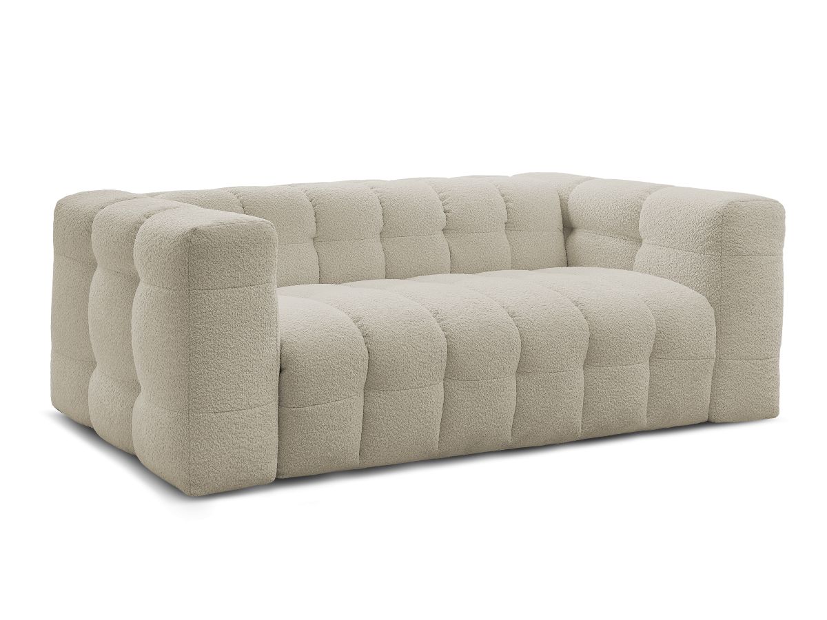 Bobochic Cloud Schlafsofa 3-Sitzer Bouclé-Stoff Beige