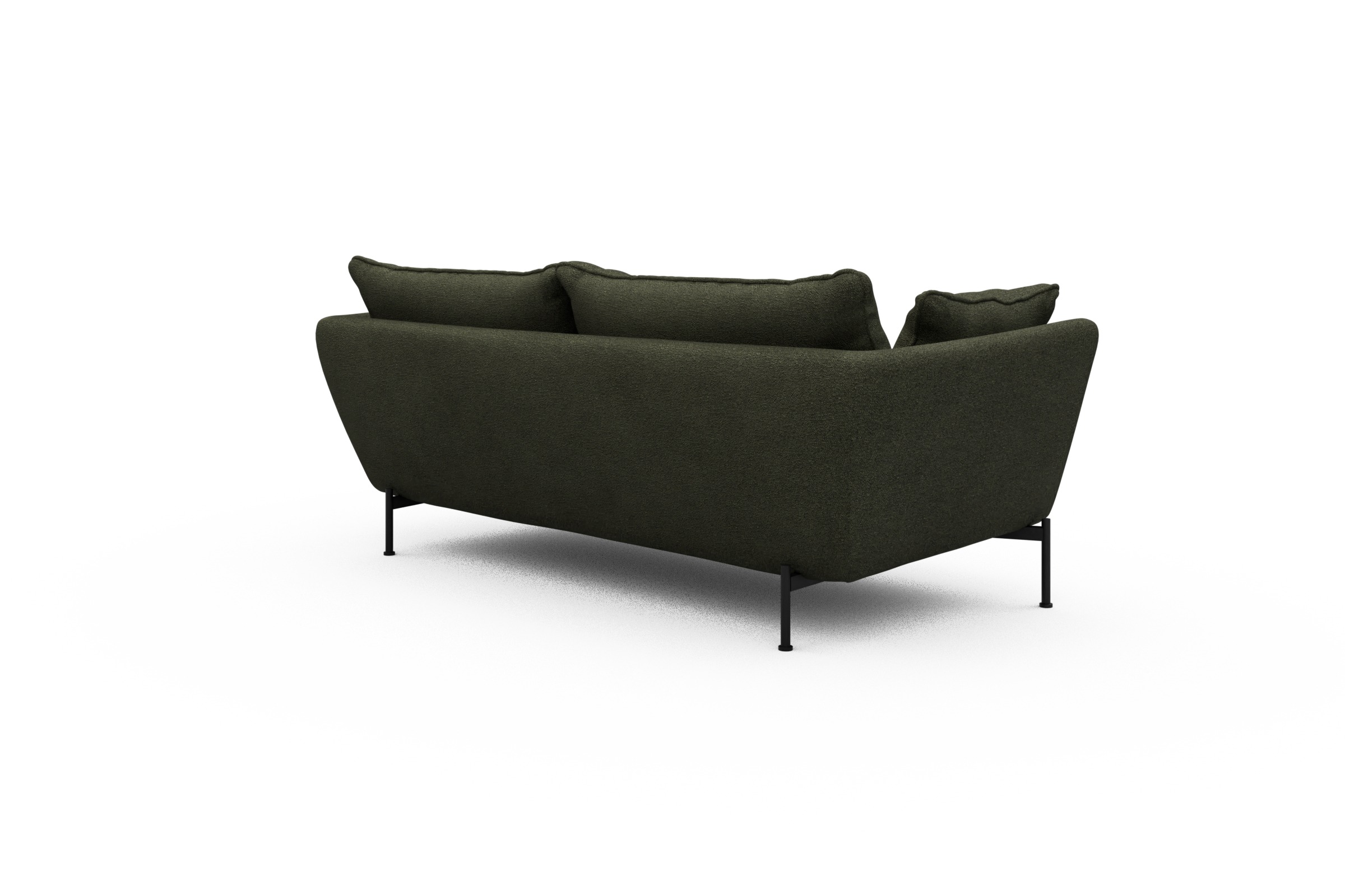 Sofa Anton PREMIUM 2-Sitzer Boucle-Forest-Green