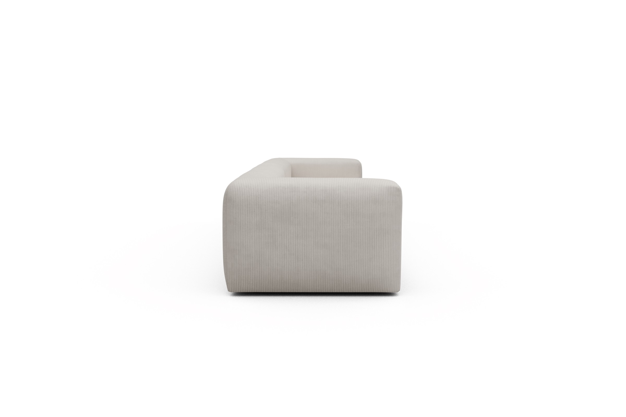 Modulares XXL Sofa Fred 5-Sitzer Kord Corduroy 594-Ivory