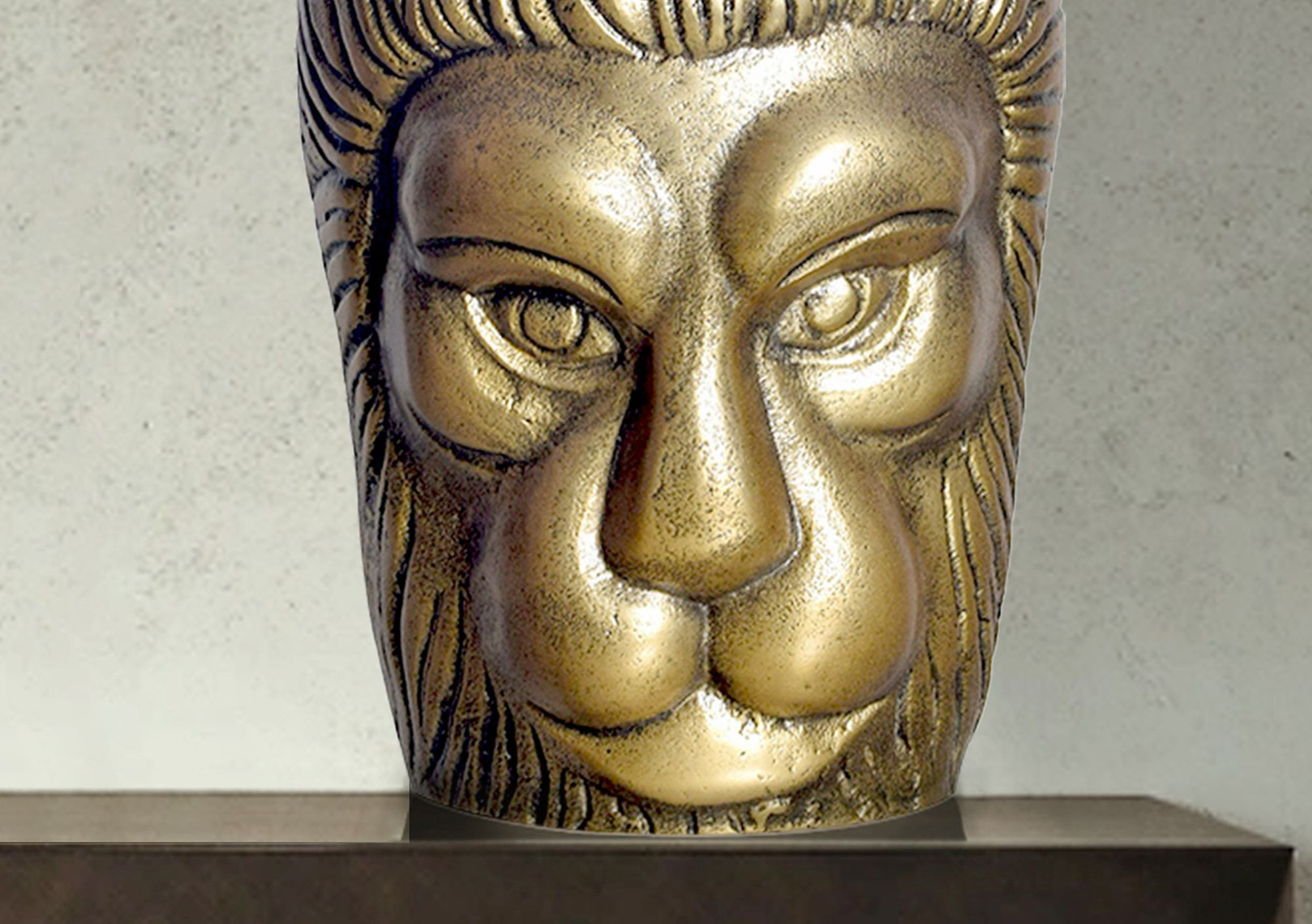 Tischvase Inndyr Aluminium Gold Ø 18 cm
