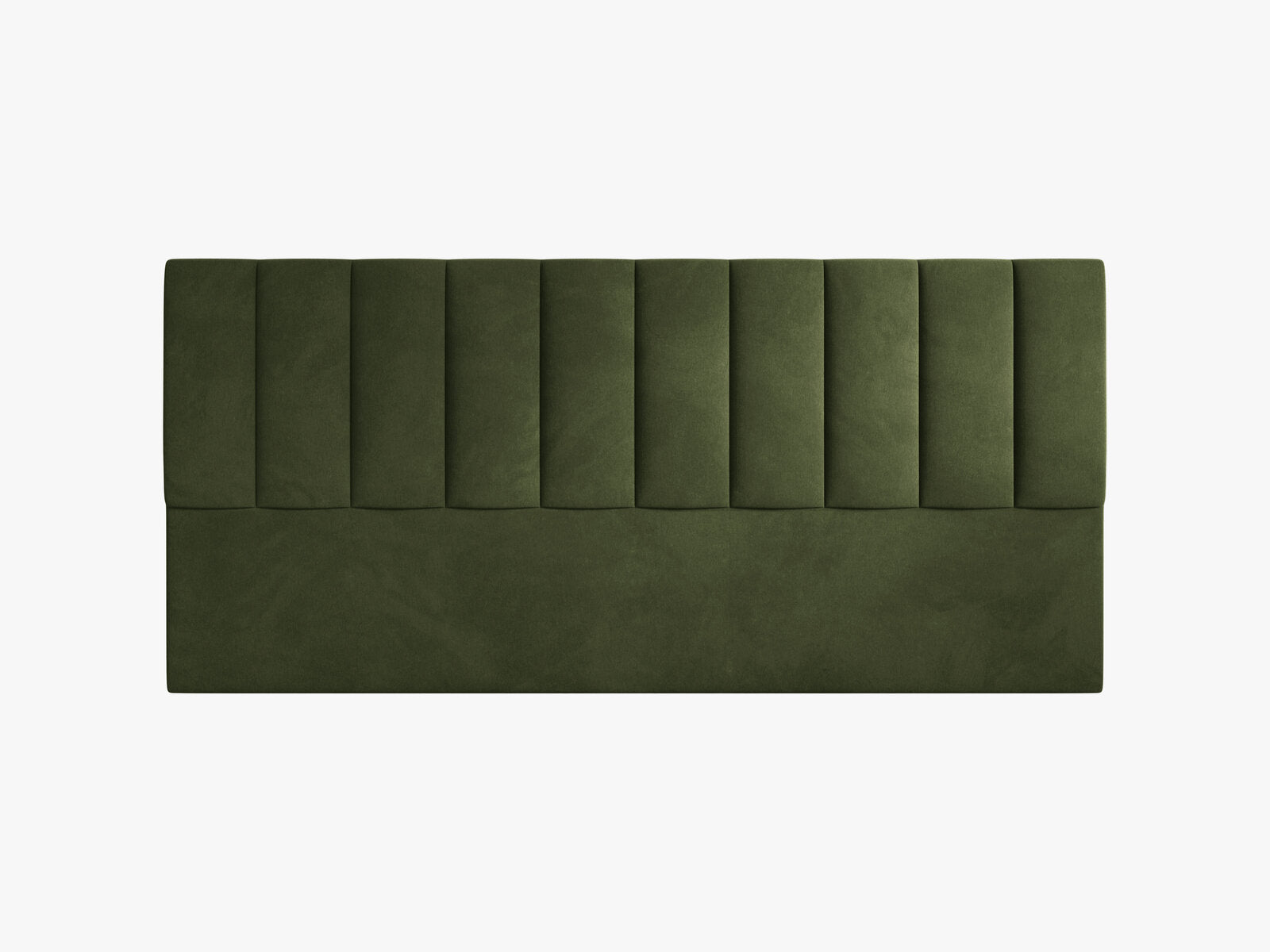Micadoni Marl Samtiger Kopfteil 140 cm (H 95 cm) Samt Magic Velvet Armeegrün 200x95