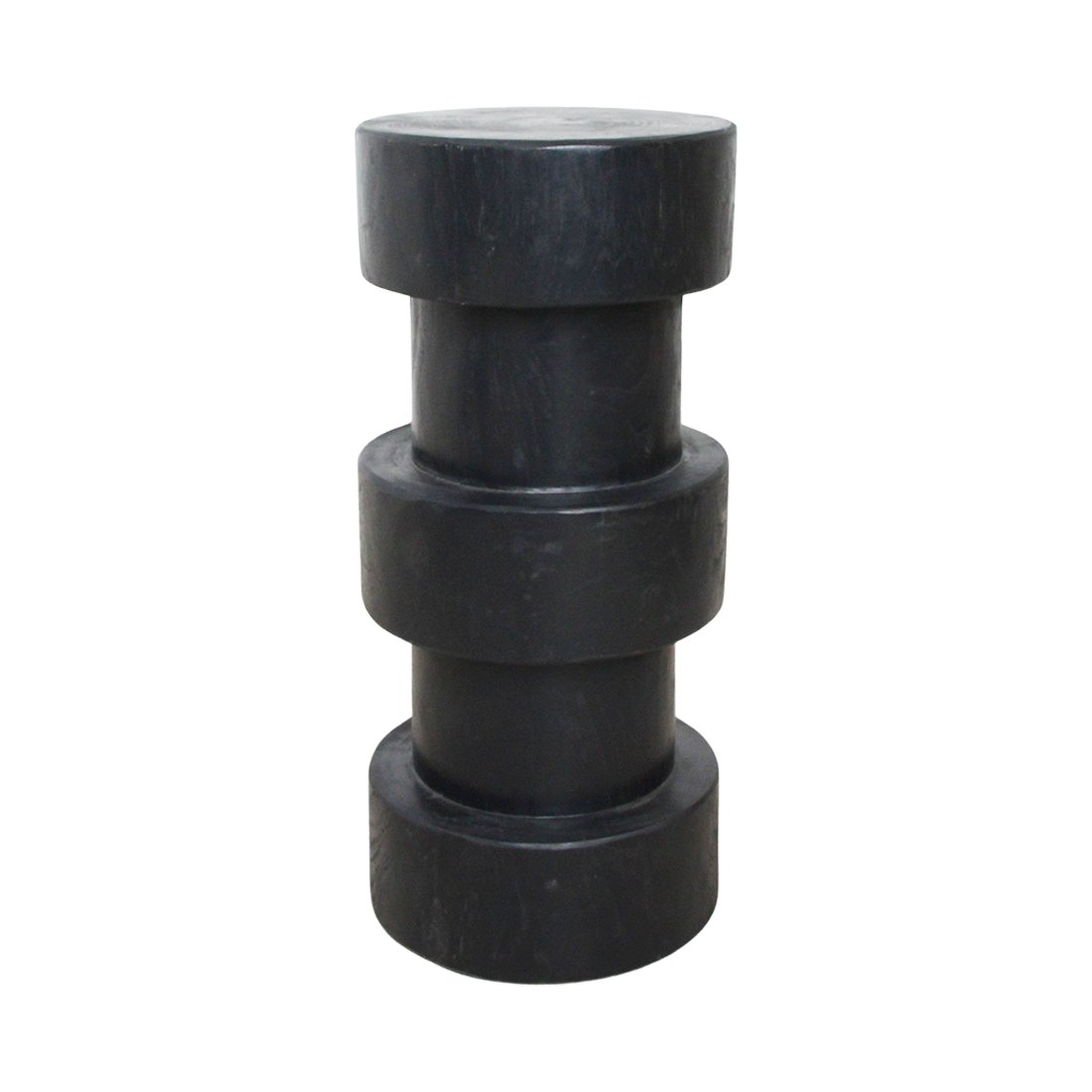 Raw Materials Forma Barhocker aus Teakholz Totoma schwarz