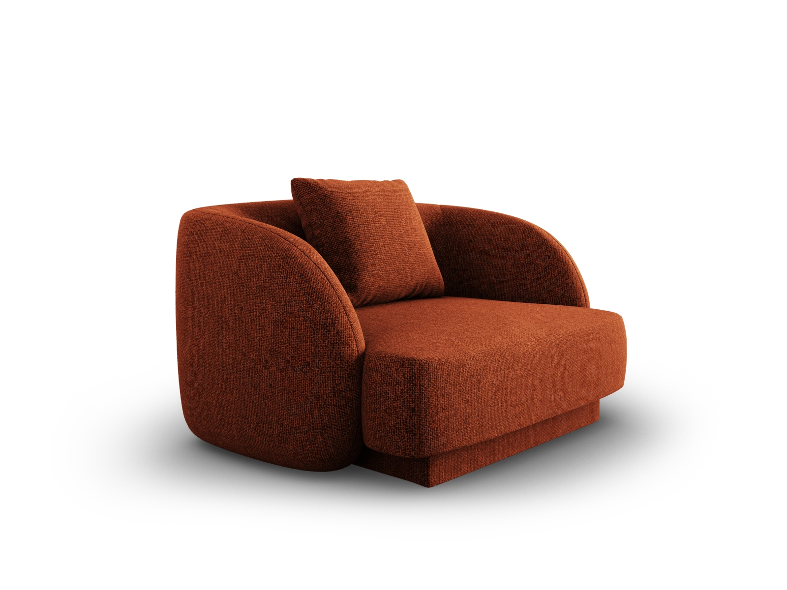 Cosmopolitan Design Sessel Tulum Chenille Eden Ziegel