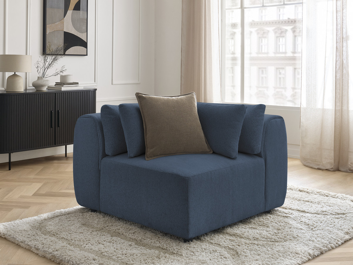 Bobochic Jana Eckmodul Melange-Stoff Blau
