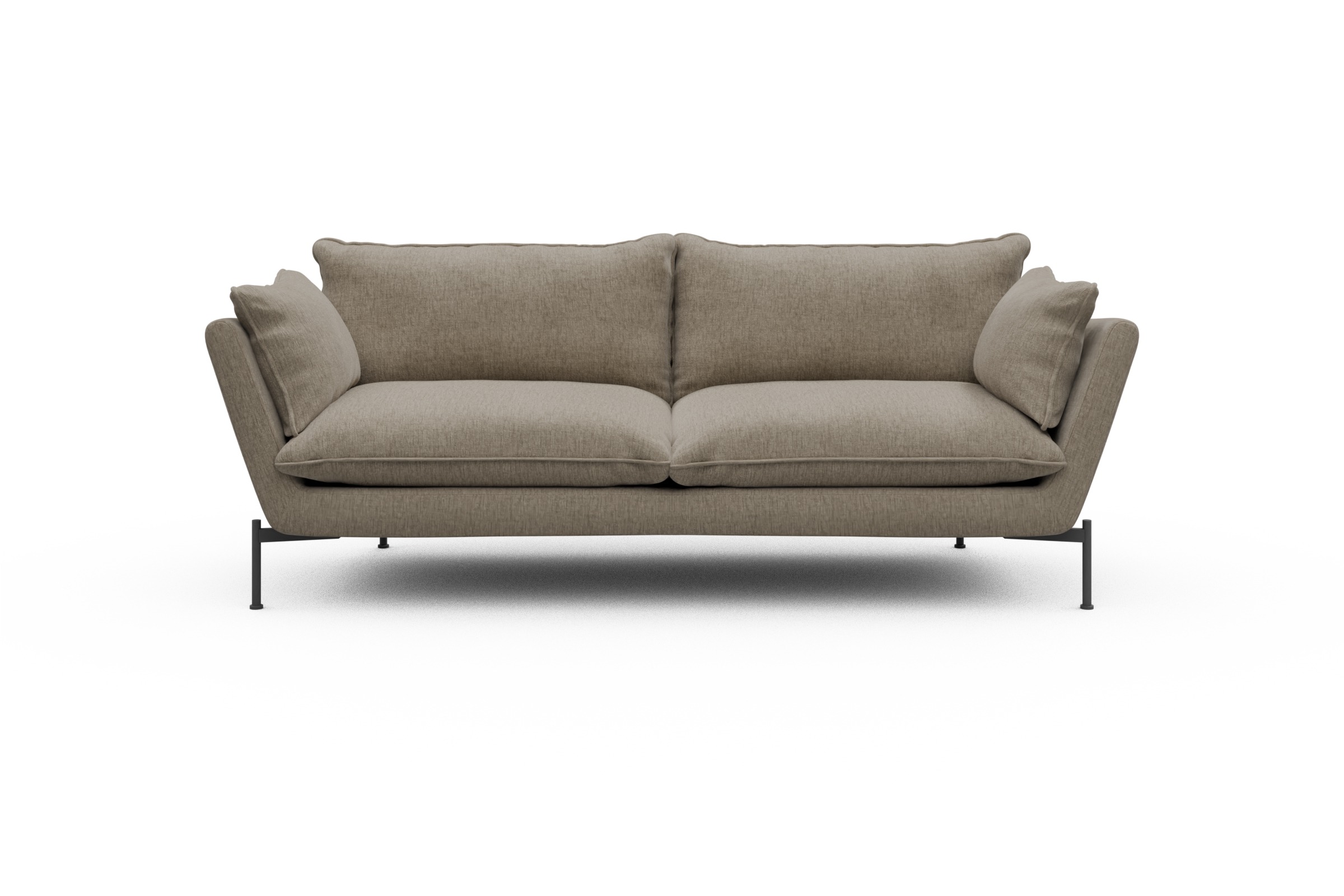 Skandi Home Sofa Anton PREMIUM 3-Sitzer Smooth-Beige moebelfaktor