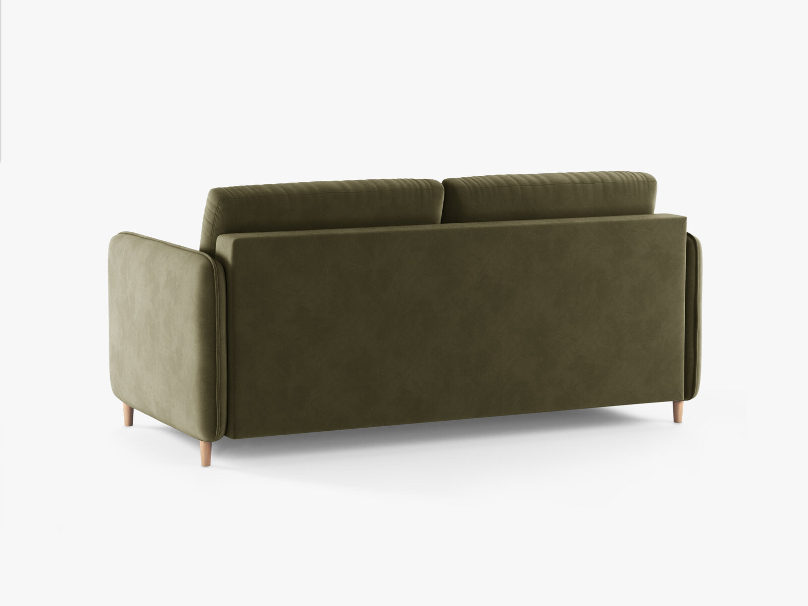 Micadoni Sofa mit Schlaffunktion Simo 3-Sitzer Samt Salvador Grün