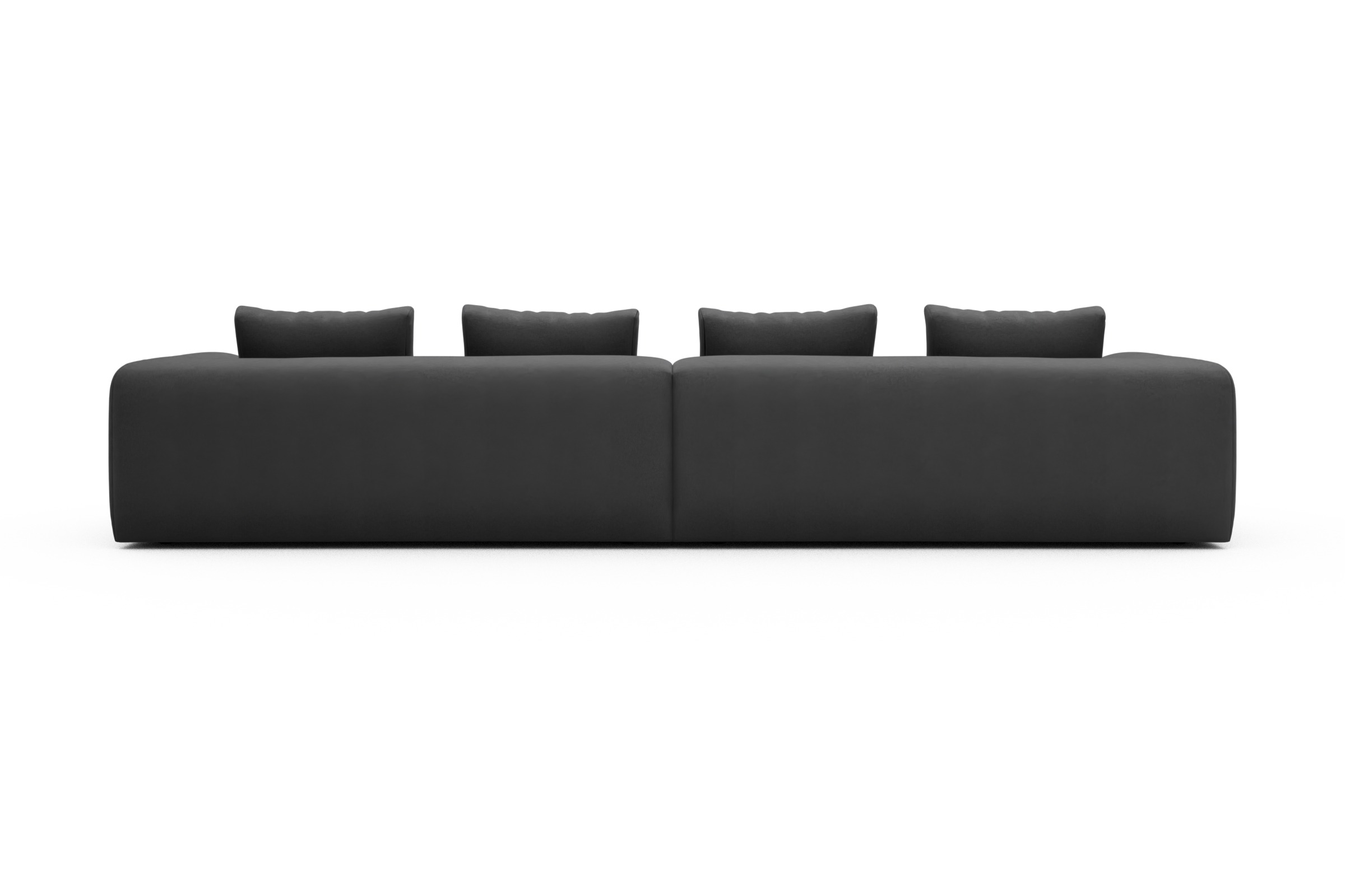 Sofa Modulares XXL Sofa Fred 5-Sitzer Satya-Zinc