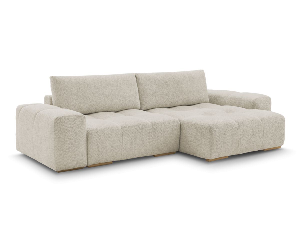 Bobochic Anakin Ecksofa mit Schlaffunktion und Bettkasten, 2 Kissen