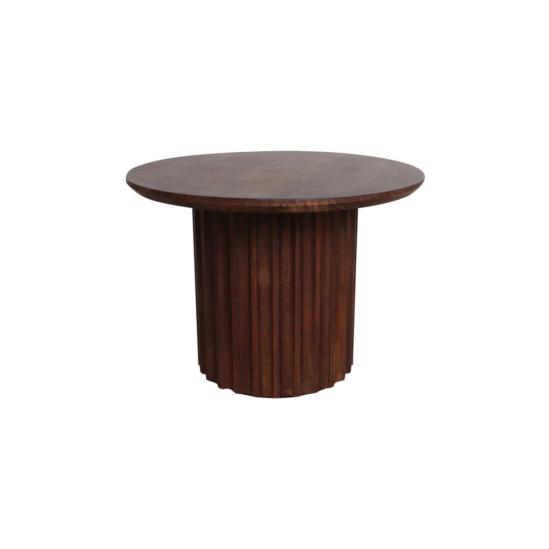 Raw Materials Bullnose Beistelltisch Reversed braun Ø 55cm